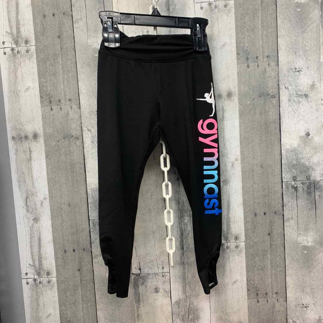 Size 7 Black Graphic Justice Athletic Pants