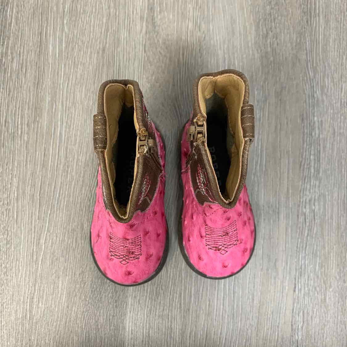 Size 4 Pink/Brown Roper Boots