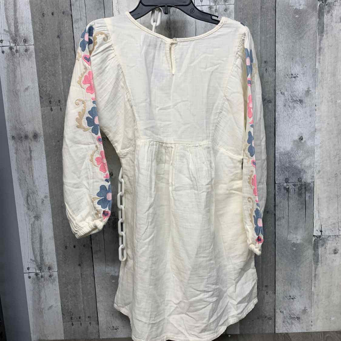 Size 10/12 Ivory/Blue Old Navy LS Dress