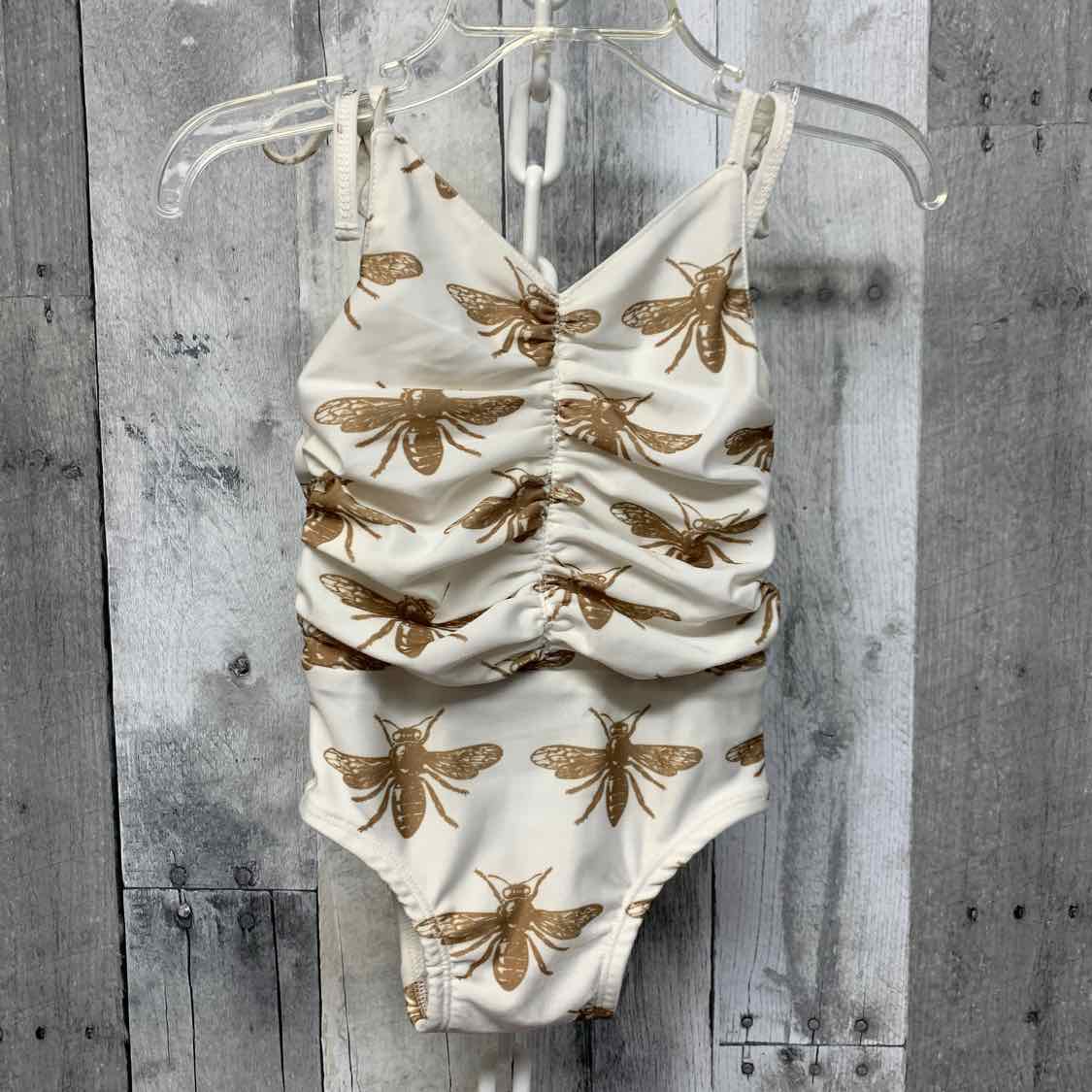 Size 12-18 Months White Print Kate Quinn Swim Suit - 1pc