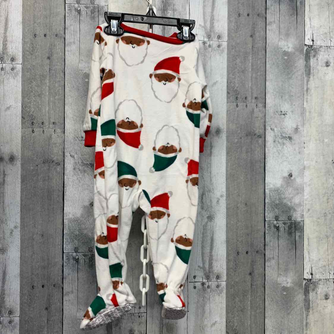 Size 12 Months Red/White Carter's Footy PJs