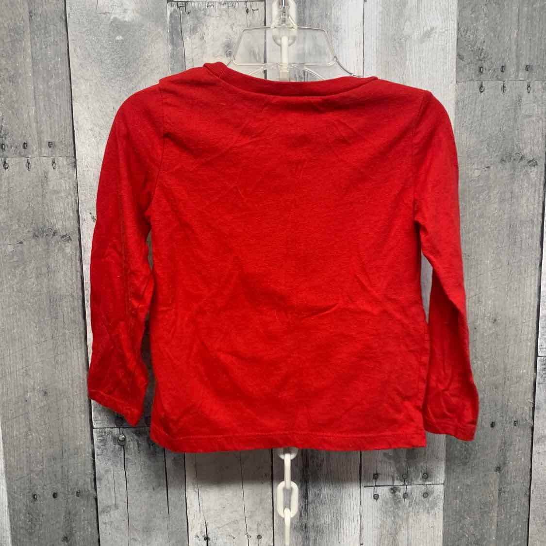Size 3T Red Graphic Carter's Long Sleeve Shirt