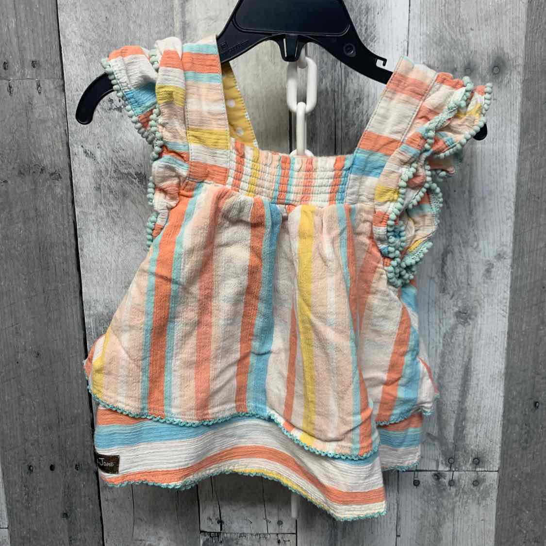 Size 2 Pink/Blue Matilda Jane Tank Top