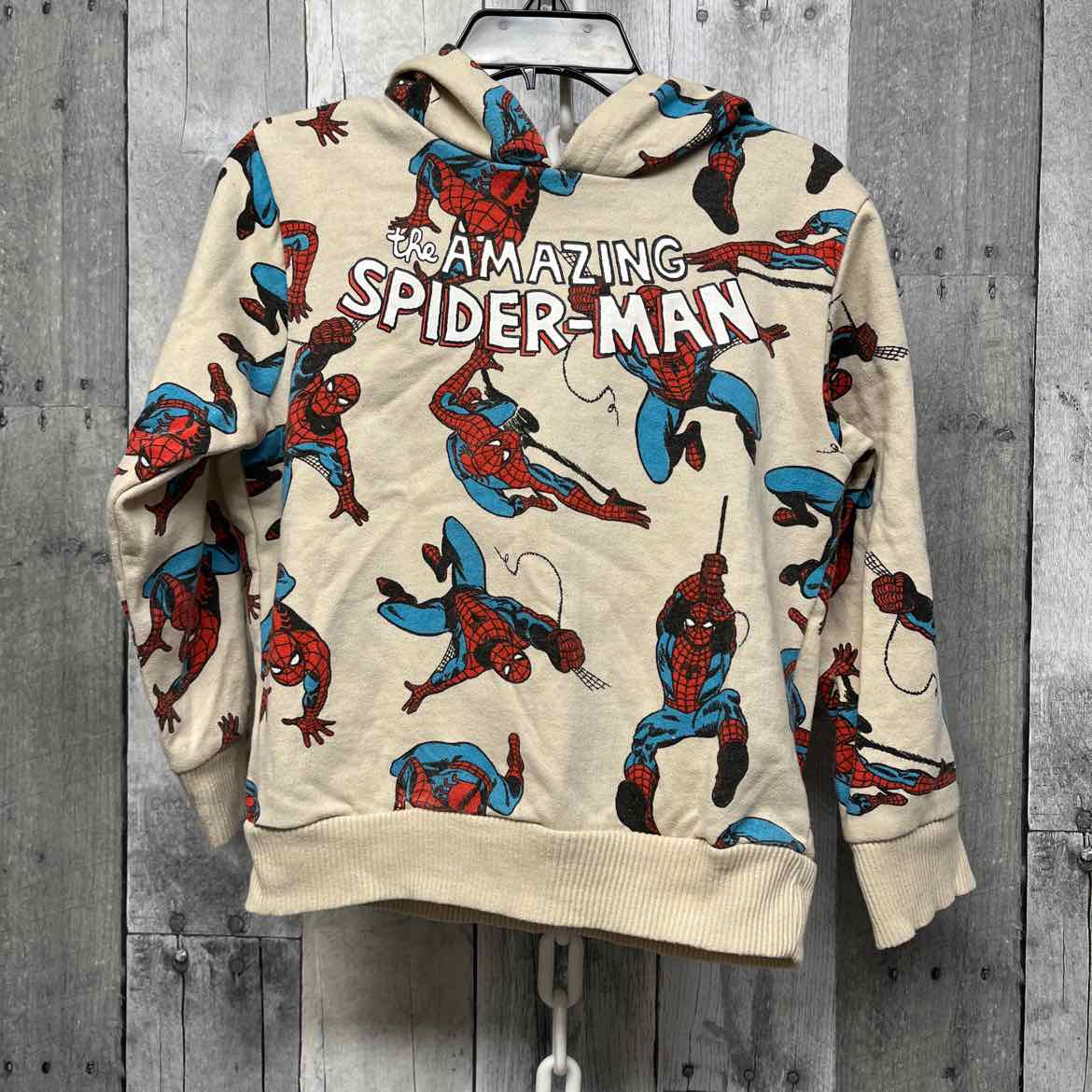 Size 3T Tan/Red Marvel Pull Over