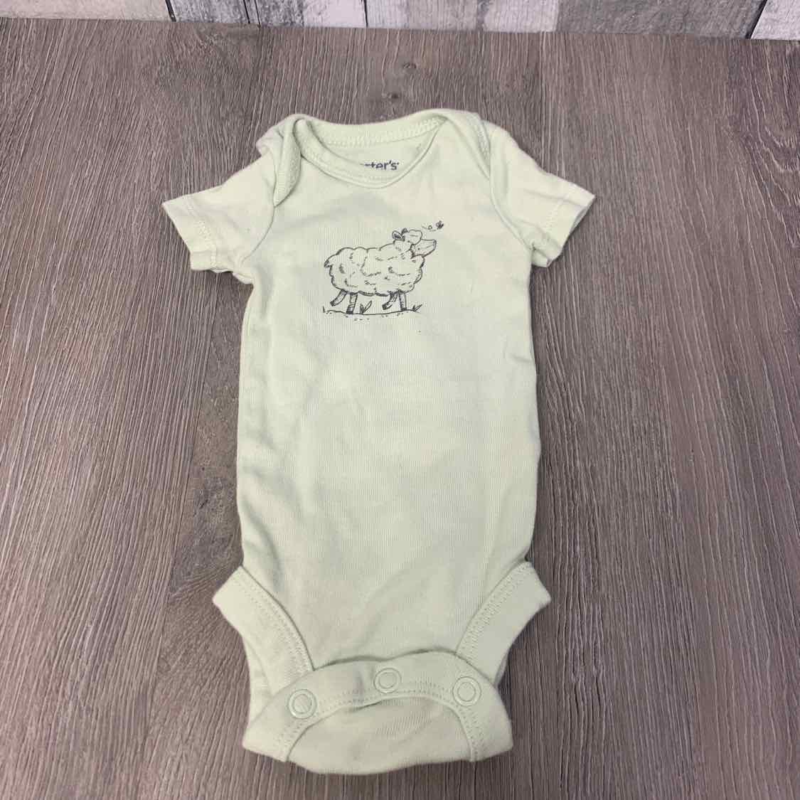 Size Preemie Green Carter's Bodysuit