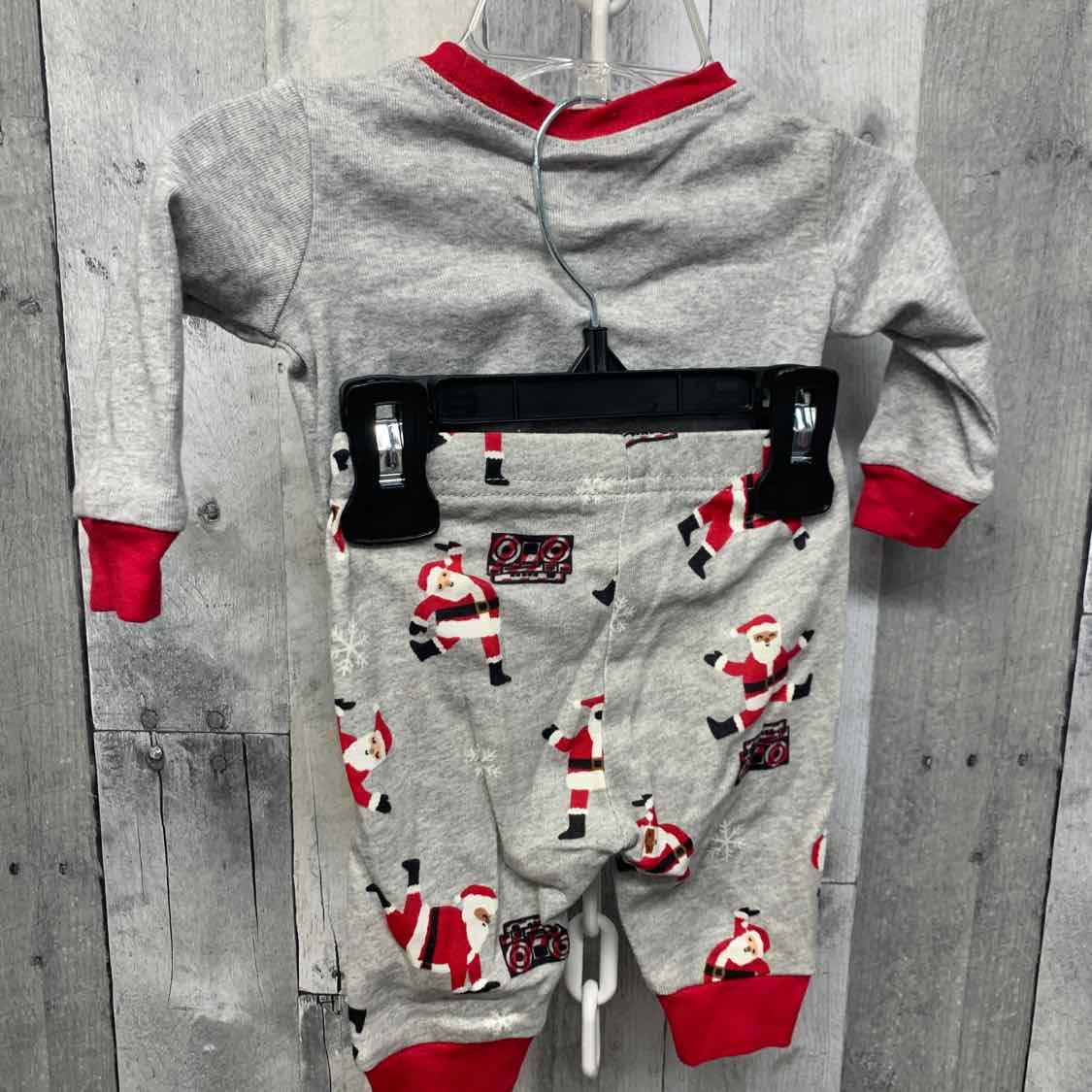 Size 0-3 Months Gray Print Children's Place 2pc PJs