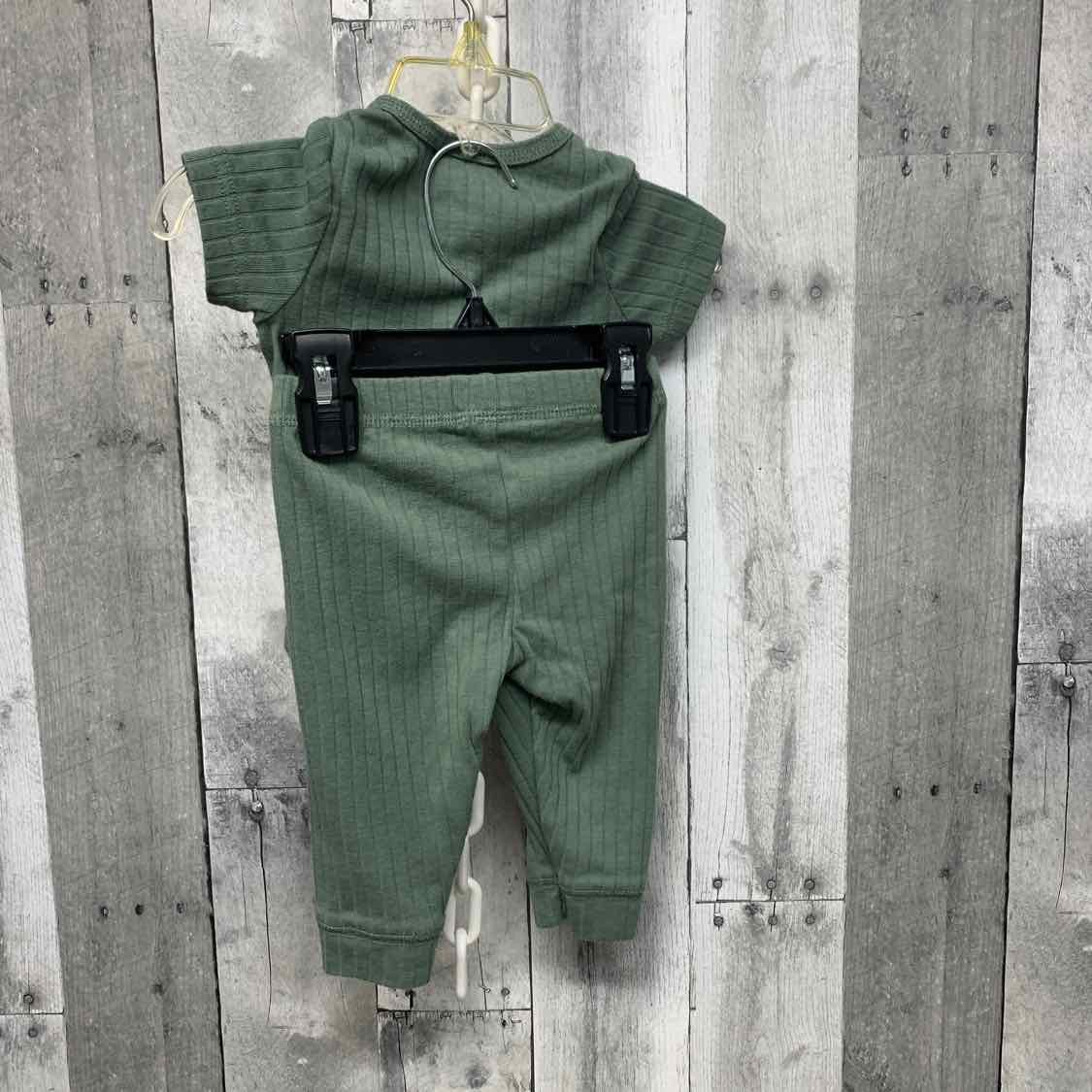 Size 6 Months Green Just One You Shirt/Pants