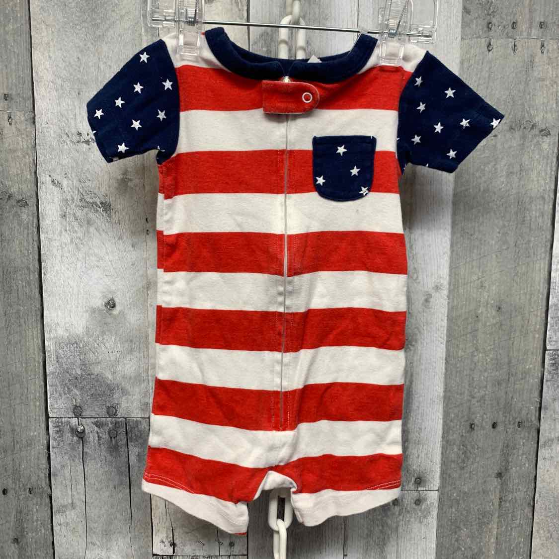 Size 12 Months Red/Navy Carter's Romper
