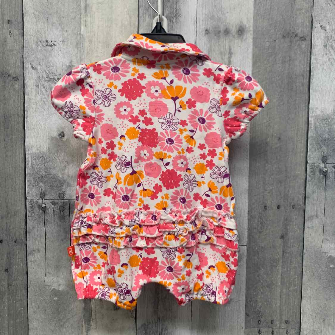 Size 0-3 Months White/Pink Boutique Brand Romper