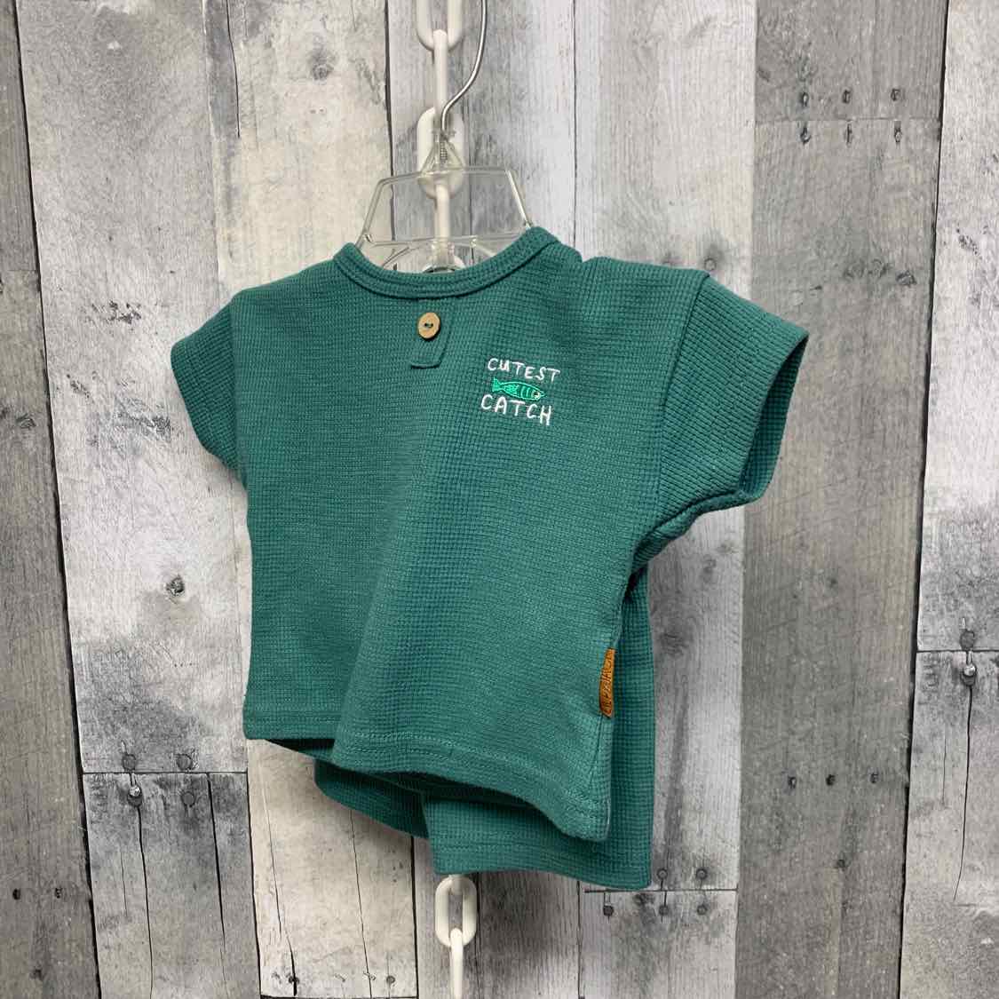 Size 3-6 Months Green Mid Brand Shirt/Shorts