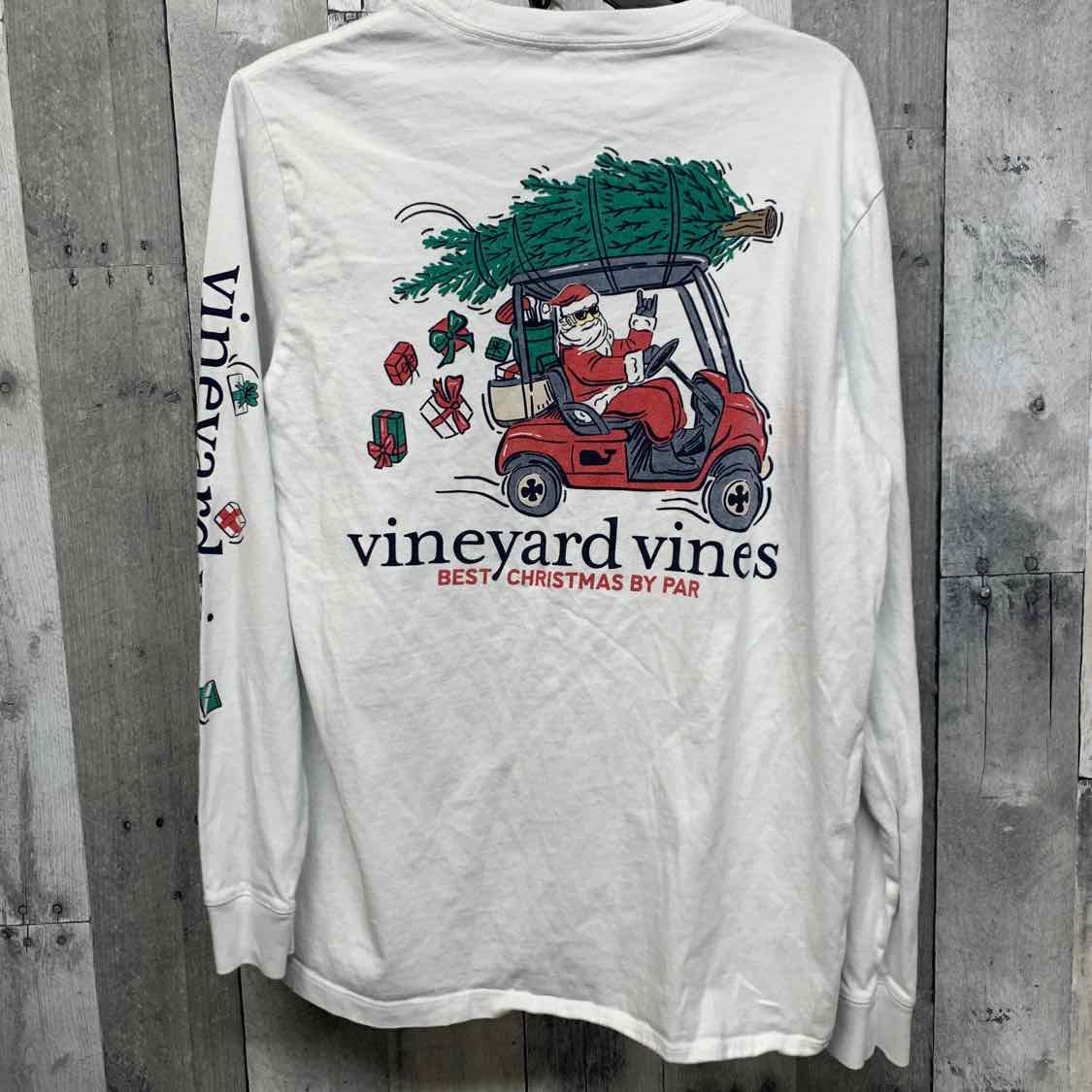 Size Large White Vineyard Vines Long Sleeve Shirt