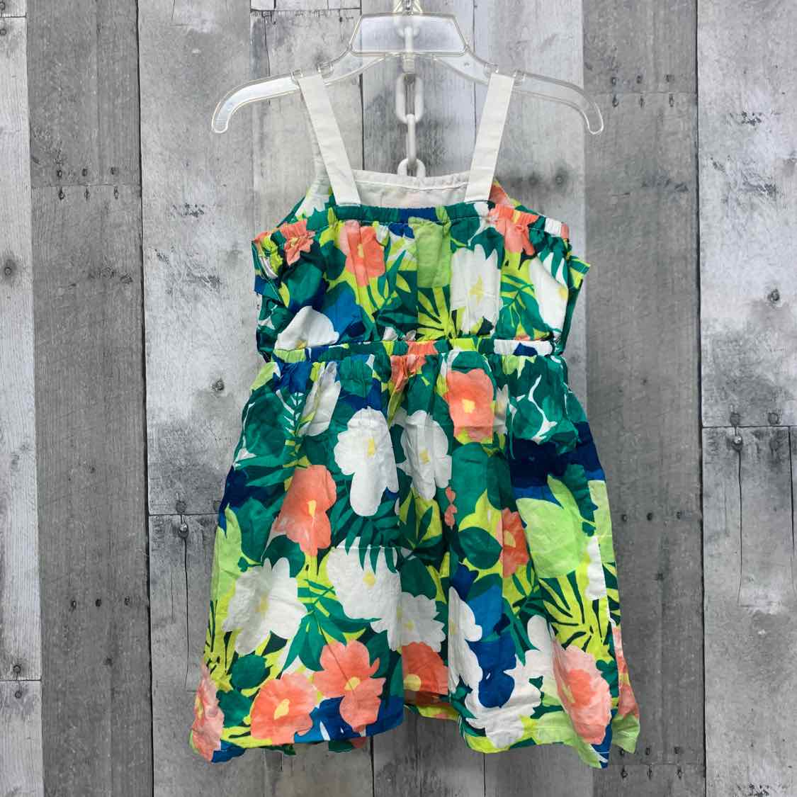 Size 3T Green Print Gymboree Dress