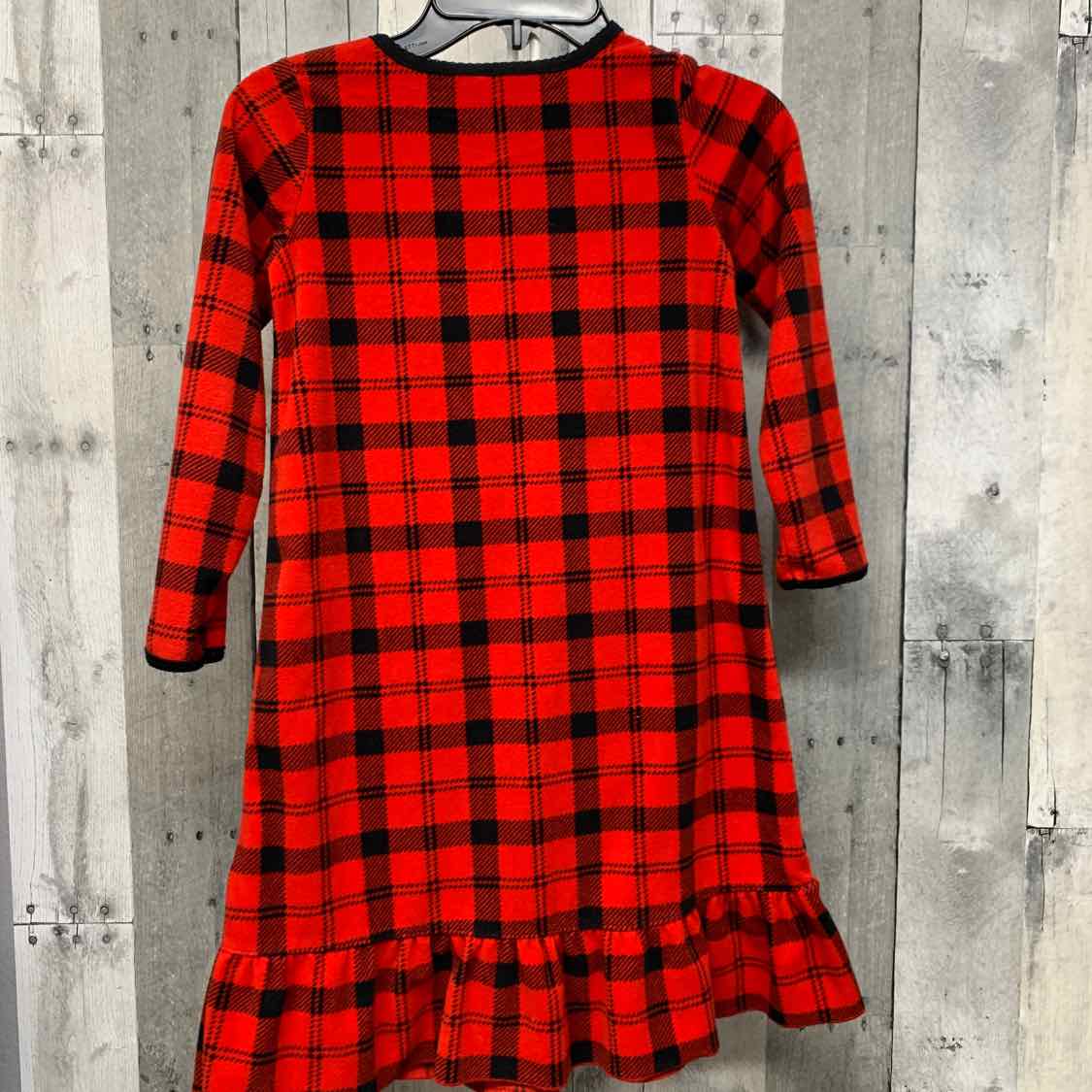 Size 4/5 Red Plaid Carter's Nightgown