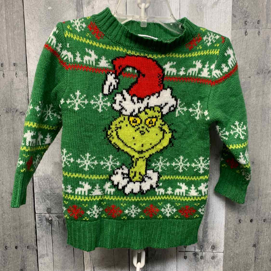 Size 2T Green Print Dr Seuss Sweater