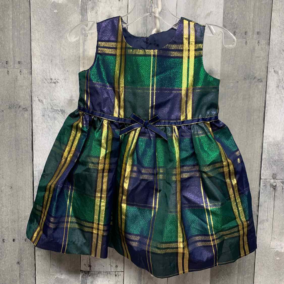 Size 18 Months Green/Gold Bonnie Jean/Baby Dress - Party
