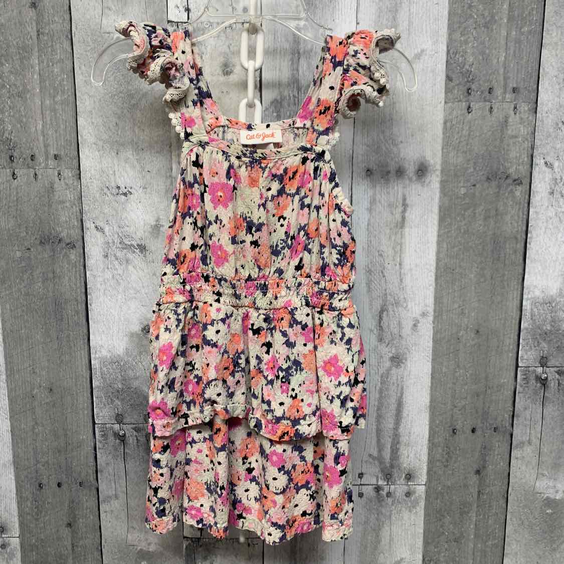 Size 3T Ivory/Pink Cat & Jack Dress