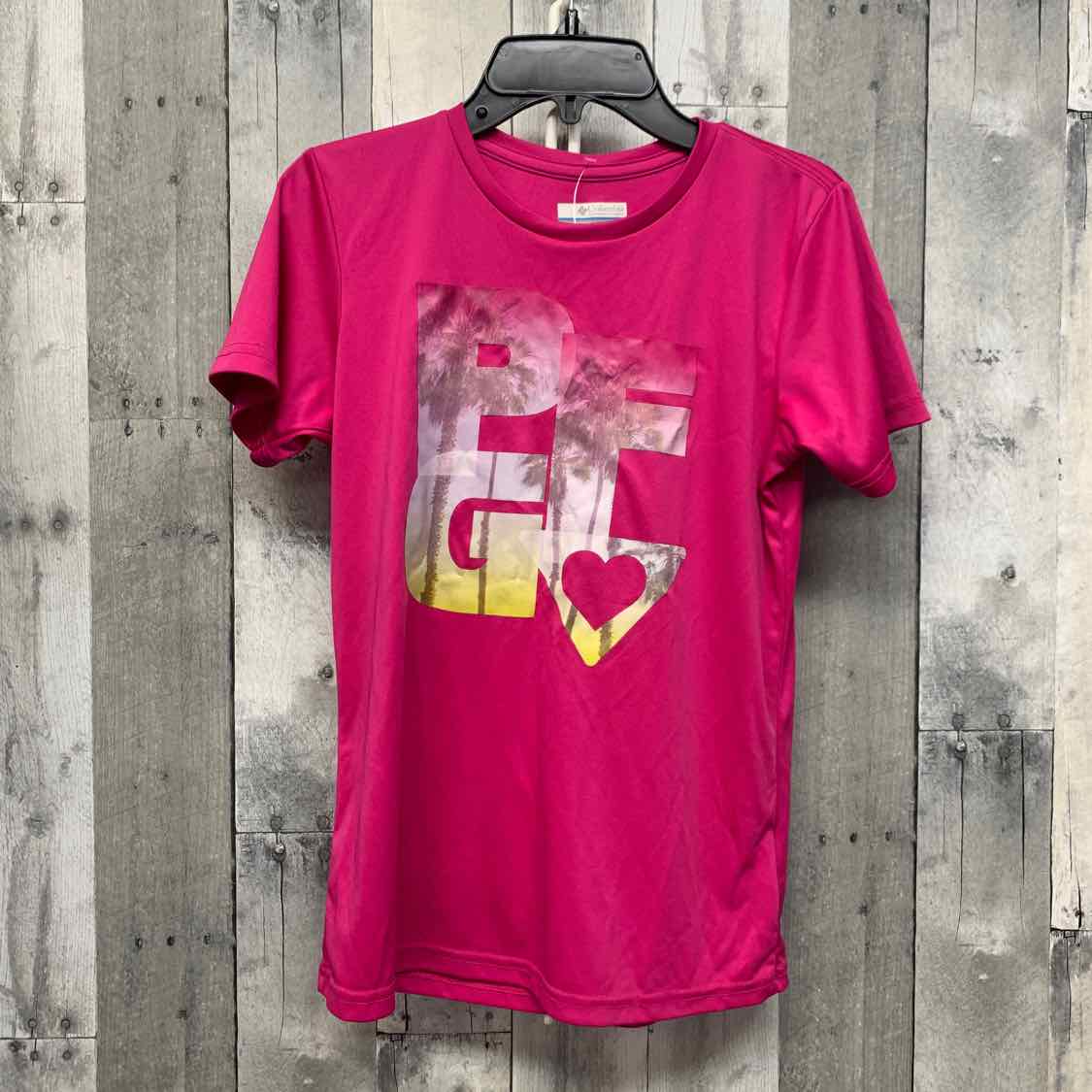 Size Large Pink Graphic Columbia Sportswear T Shirt
