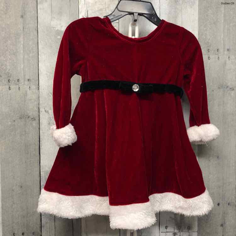 Size 18 Months Red/White B Brand LS Dress