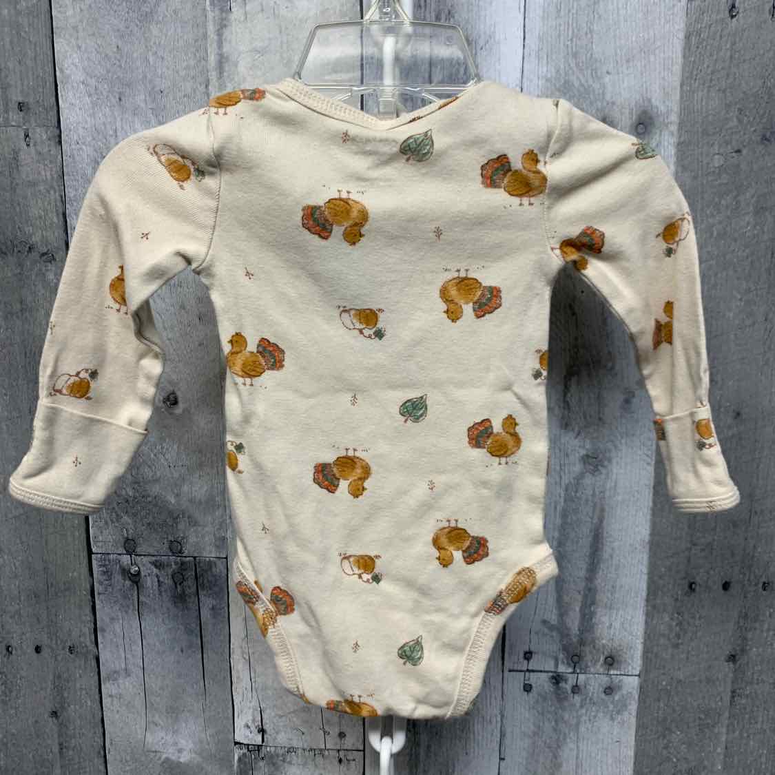 Size 3 Months Ivory Print Just One You Bodysuit
