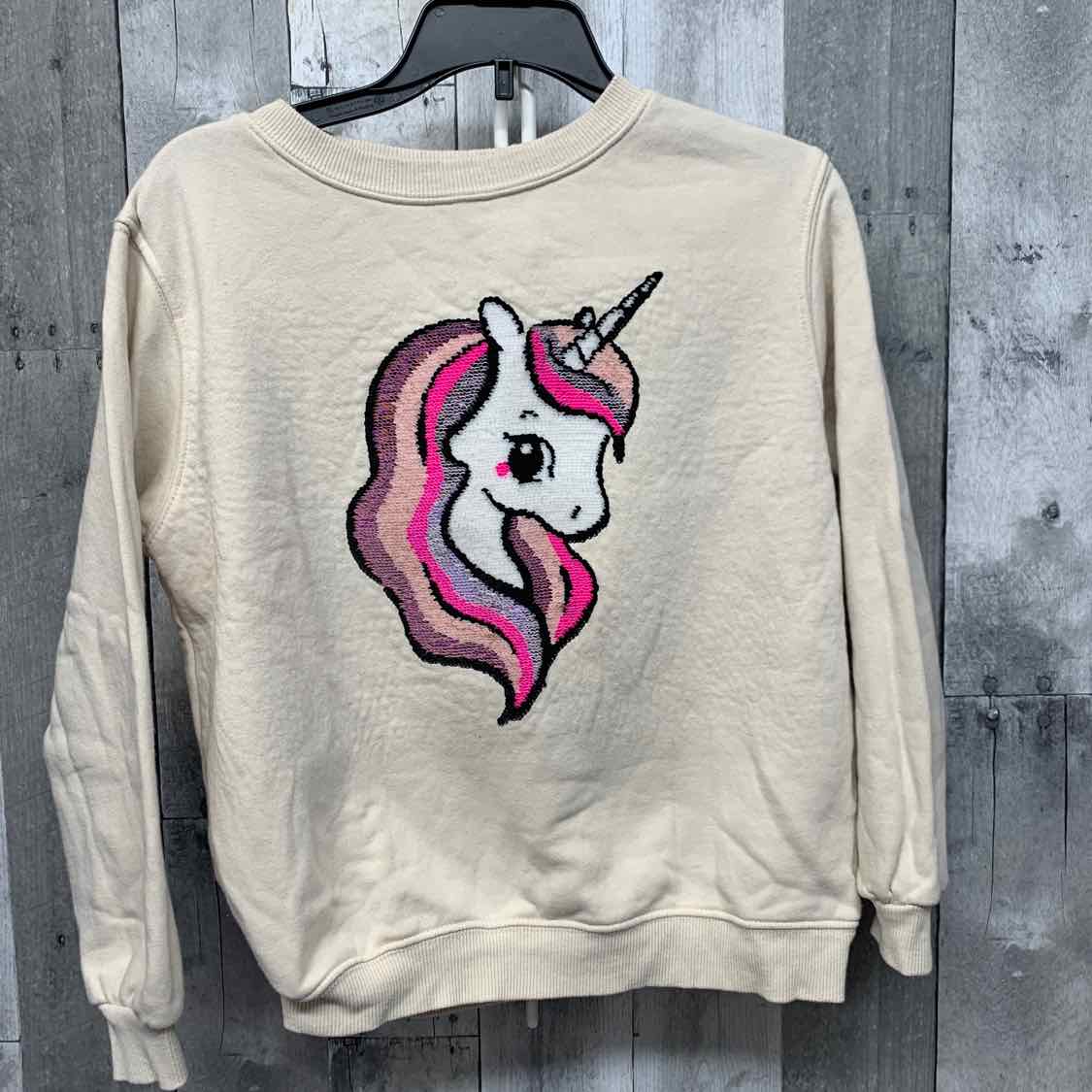 Size 8/10 White Graphic H&M Pull Over