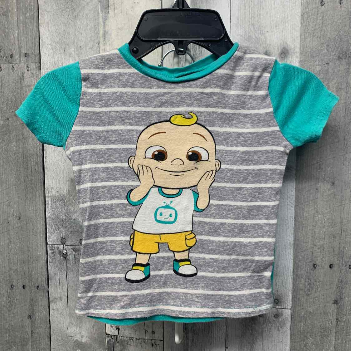 Size 5T Gray/Teal Mid Brand 2pc PJs