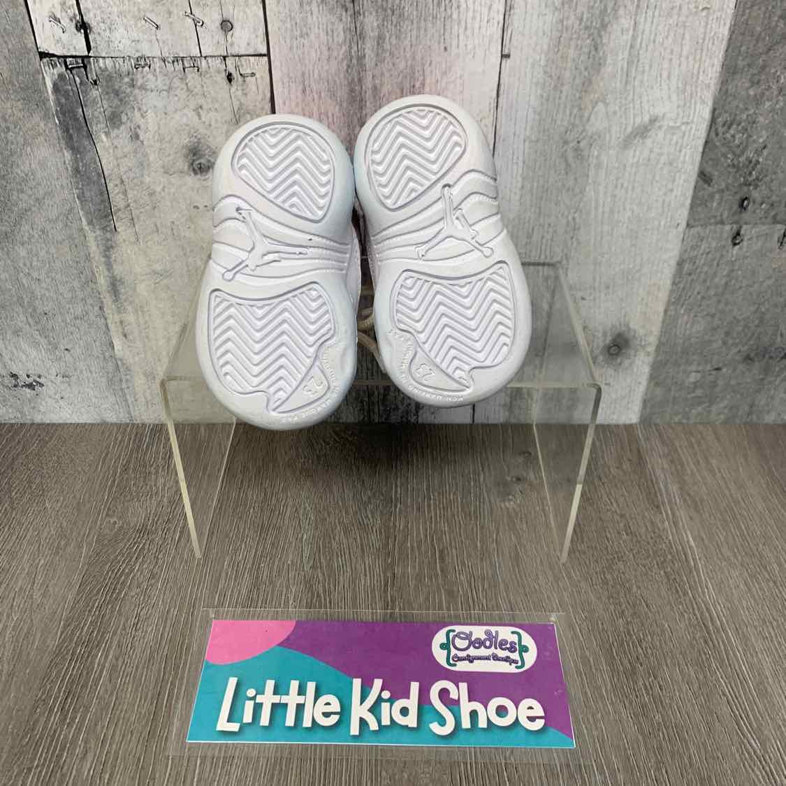 Size 2 White/Pink Sport Brand Sneakers