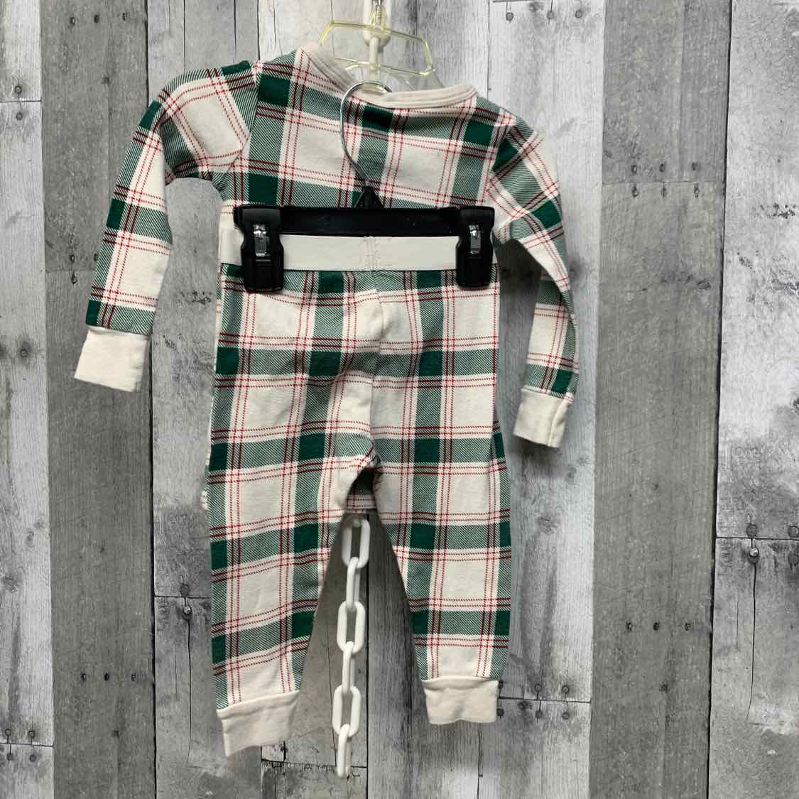 Size 18 Months Green Plaid Holiday Brands 2pc PJs