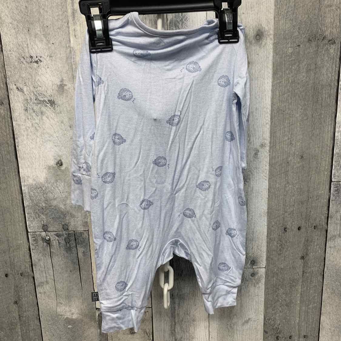 Size 0-3 Months Blue Print Modern Moments by Gerber Footy PJs
