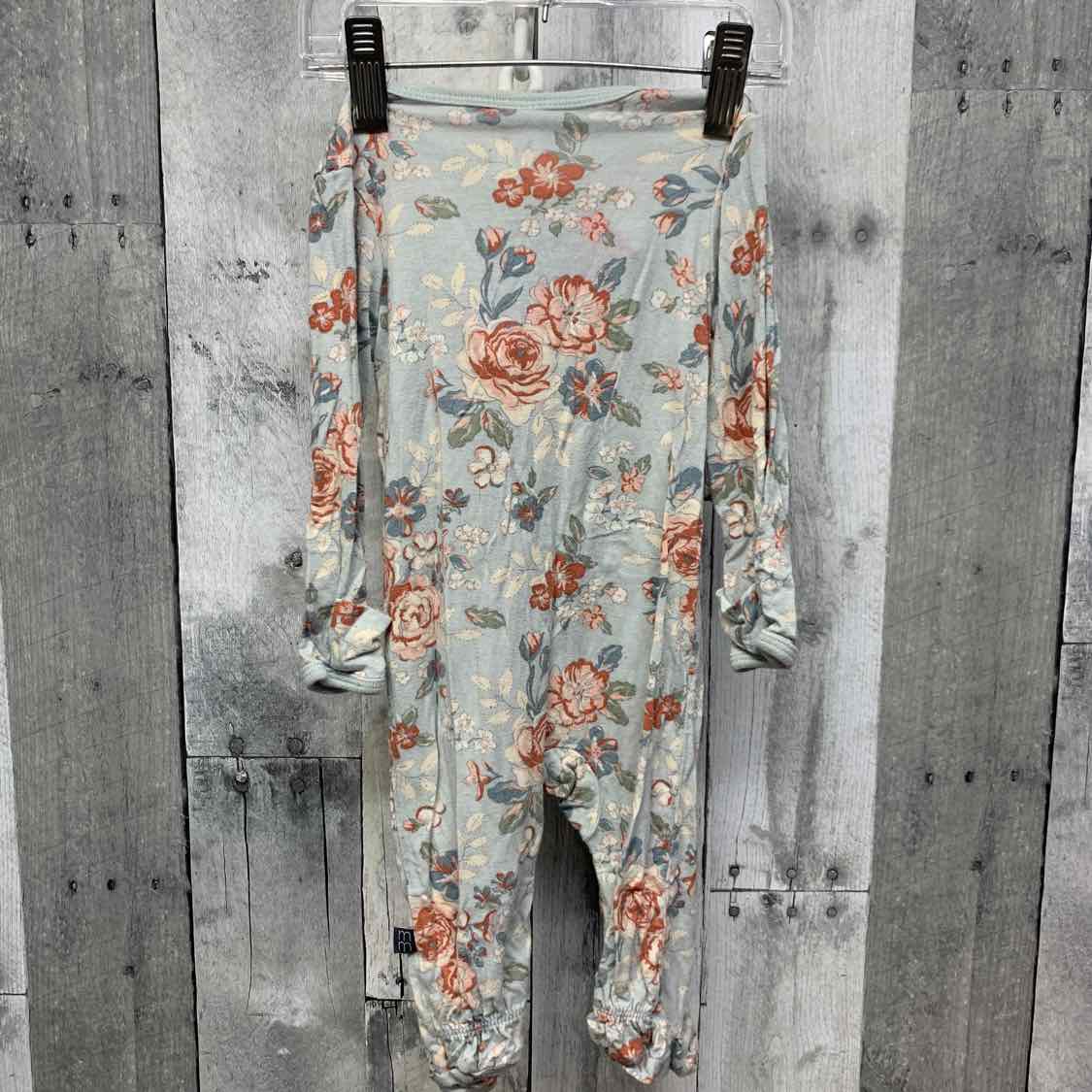 Size 0-3 Months Blue/Pink Modern Moments by Gerber Footy PJs