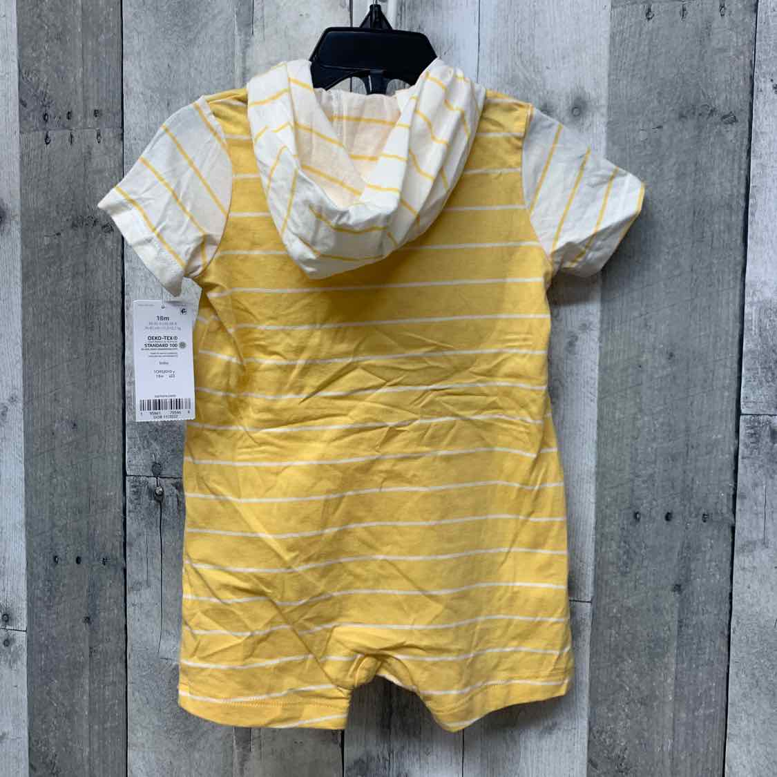 Size 18 Months Yellow Striped Carter's Romper