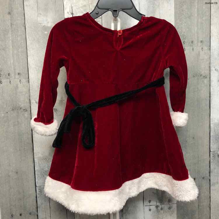 Size 18 Months Red/White B Brand LS Dress
