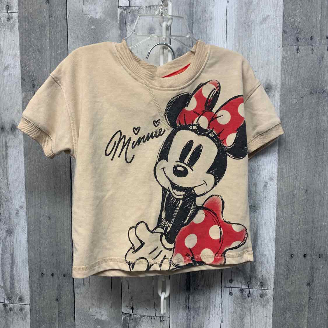 Size 3T Tan Graphic Disney Shirt/Shorts