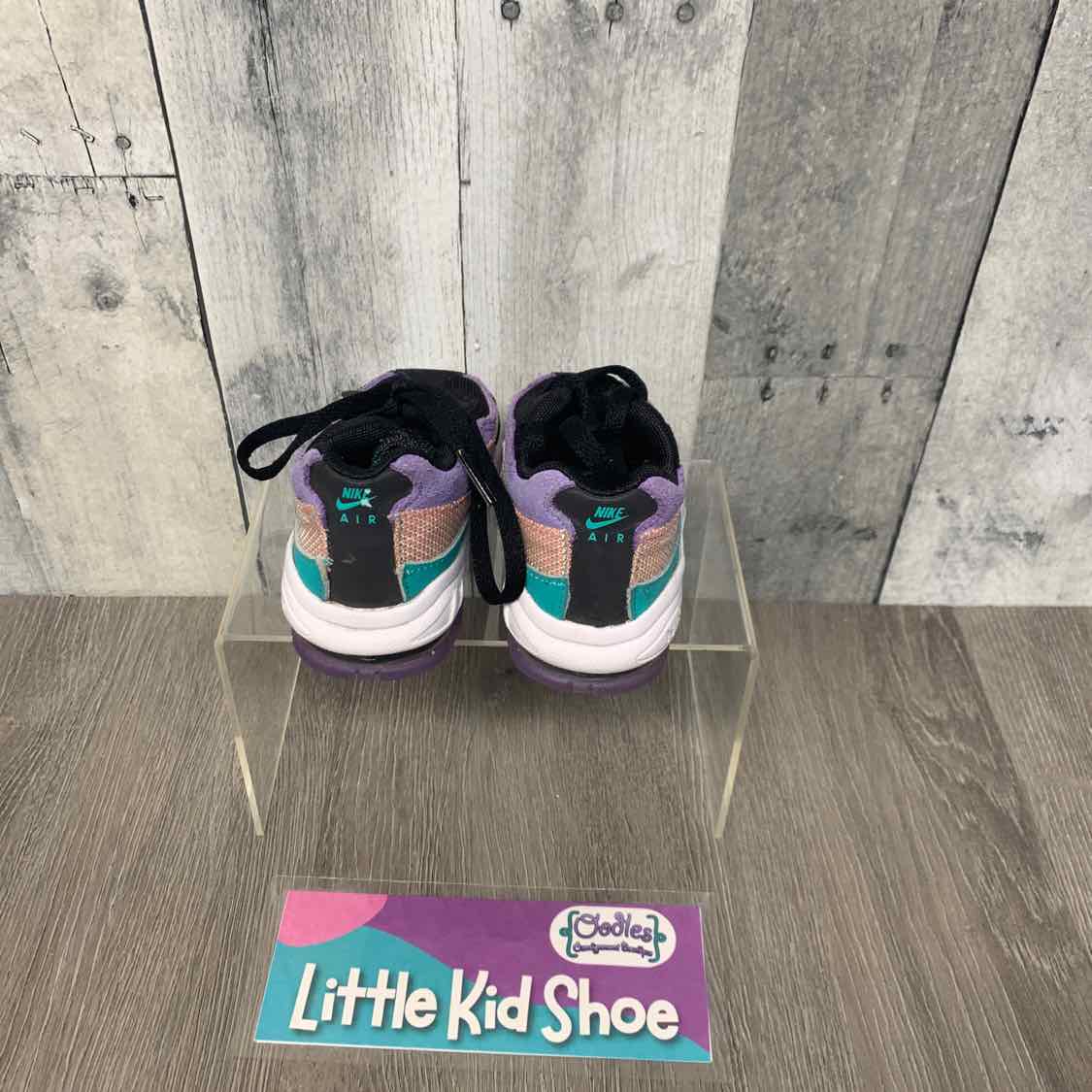 Size 5 Black/Purple Sport Brand Sneakers