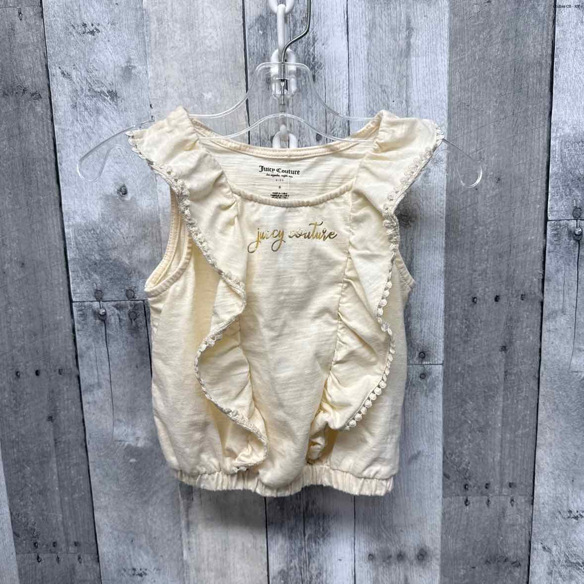 Size 6 White/Gold Juicy Coture Tank Top