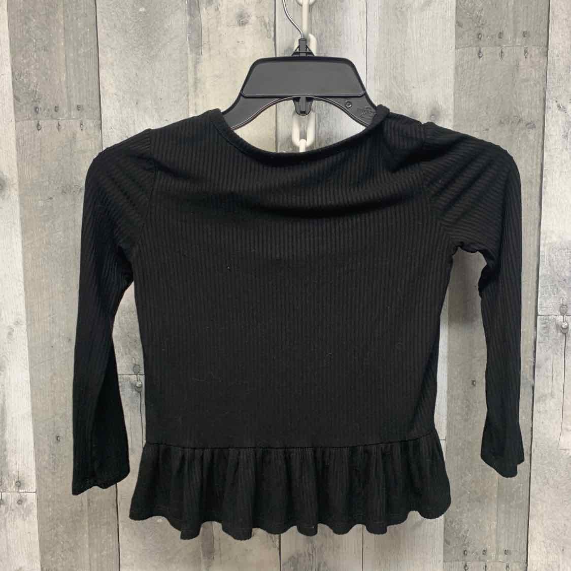 Size 5/6 Black Posh Peanut Long Sleeve Shirt