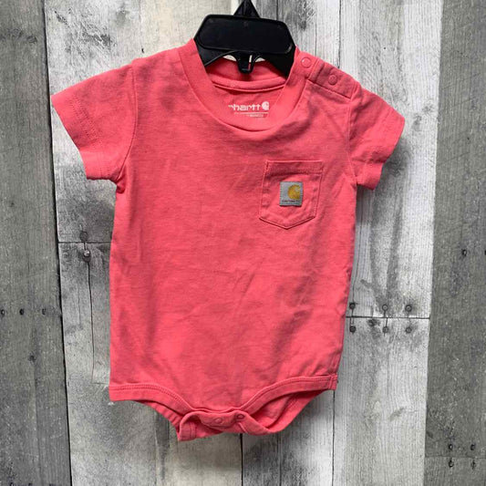 Size 6 Months Pink Carhartt Bodysuit