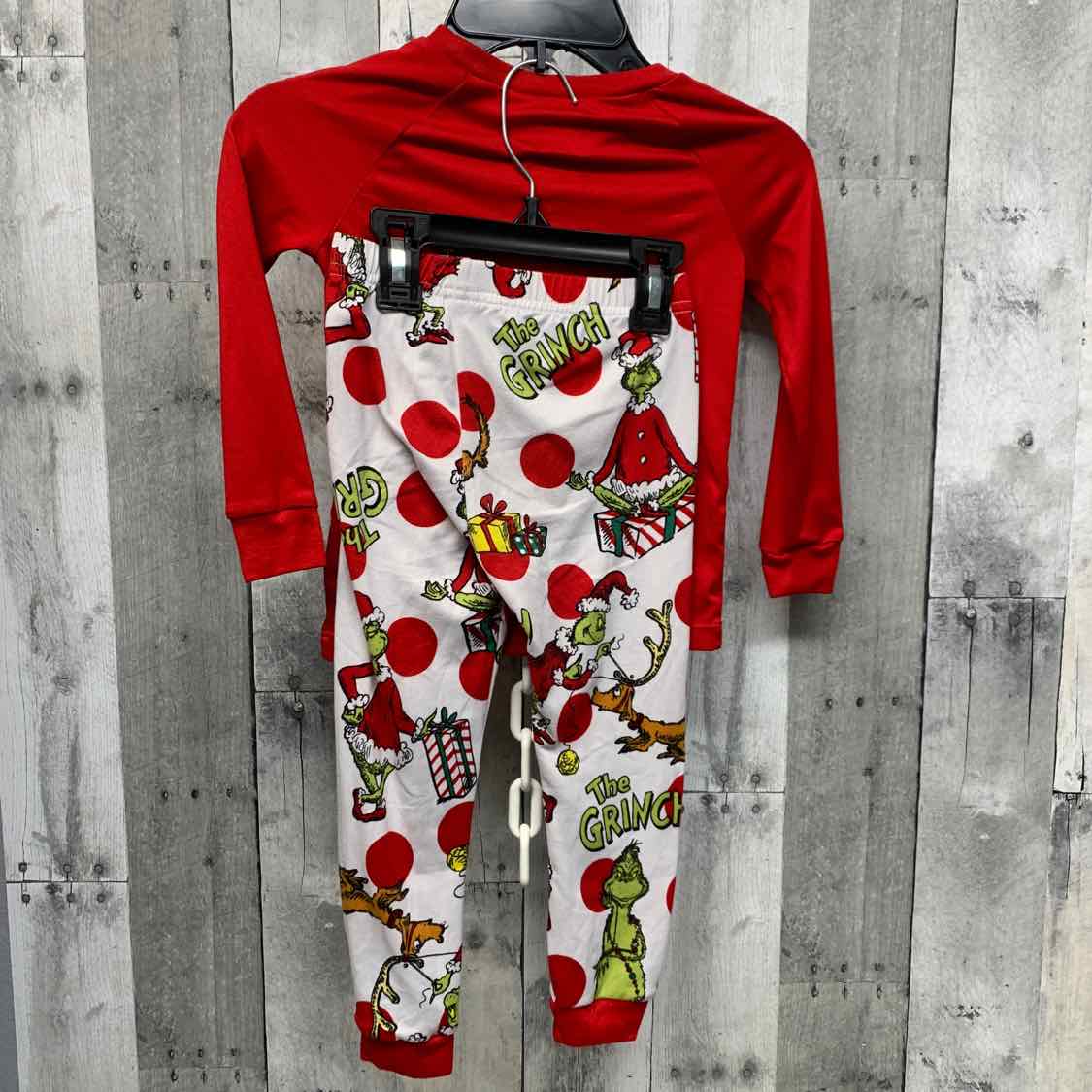Size 4T Red/White Holiday Brands 2pc PJs