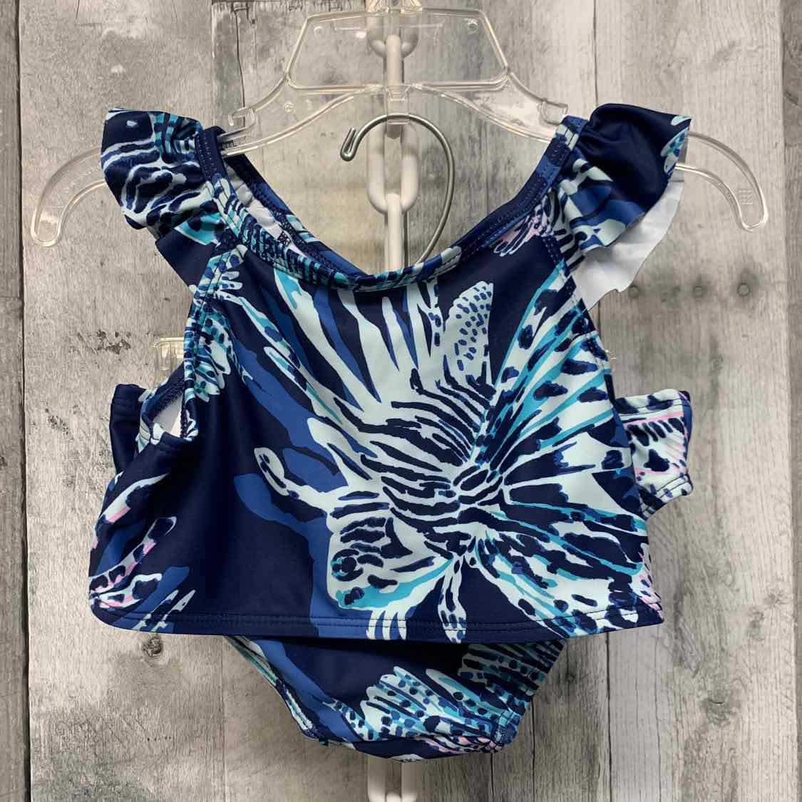 Size 5 Navy Print Carter's Swim Suit - 2pc+ - OodlesCB