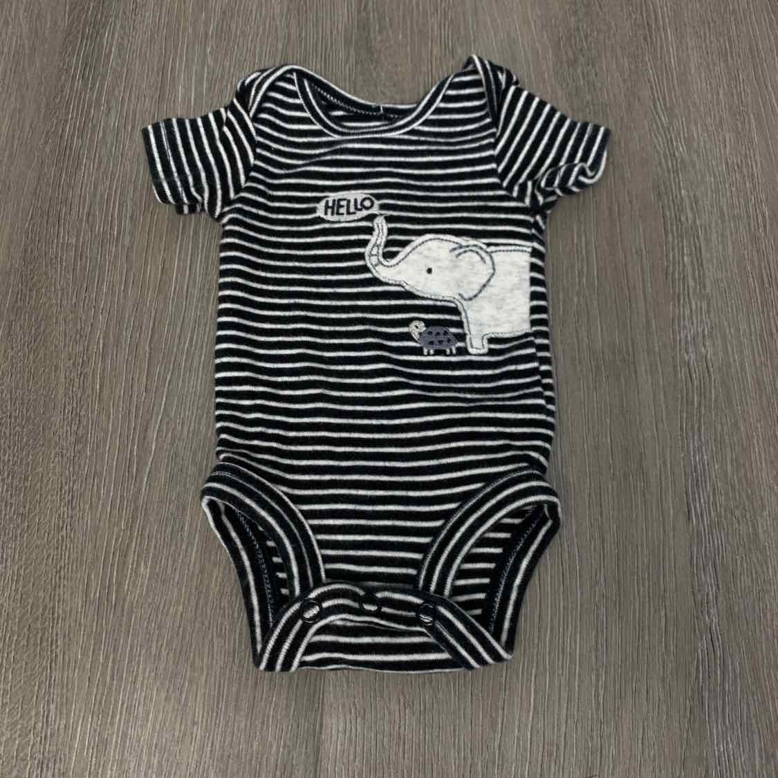Size Preemie Black/White Child of Mine Bodysuit