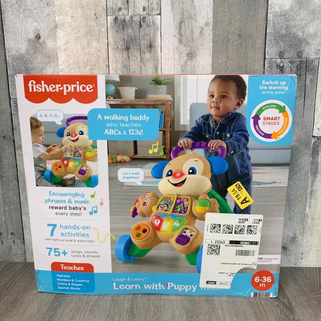 Fisher Price Tan/Blue Activity Walker