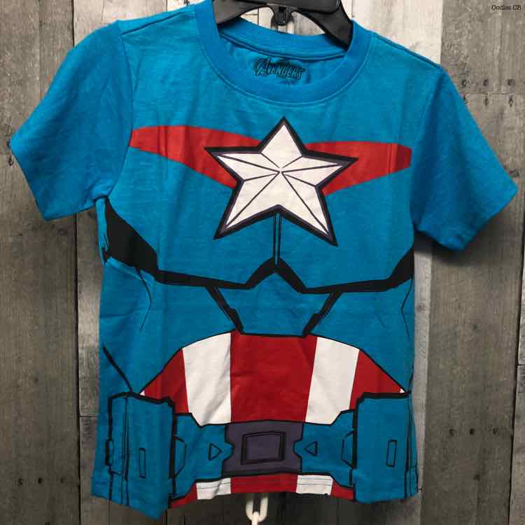 Size 7 Blue Graphic Marvel T Shirt