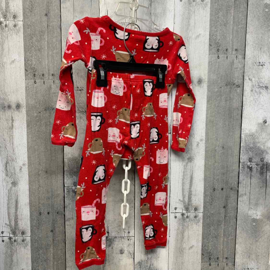 Size 3T Red Graphic Carter's 2pc PJs