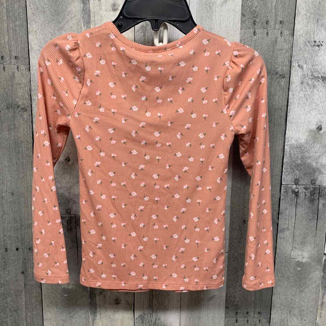 Size 6X Pink Floral Print One Step Up Long Sleeve Shirt