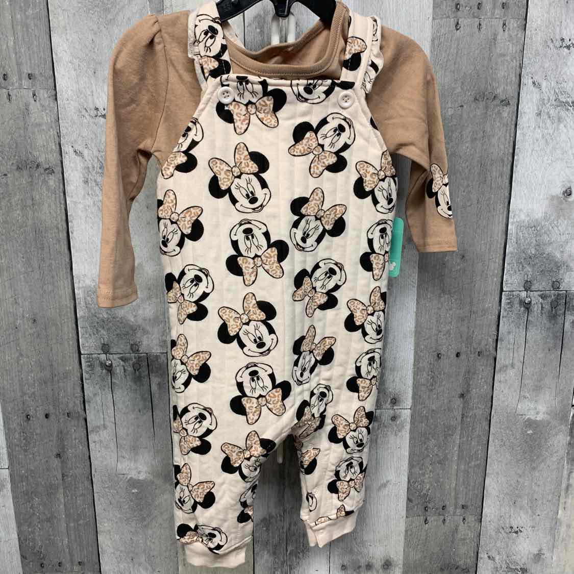 Size 12 Months Brown/Ivory Disney Shirt/Pants