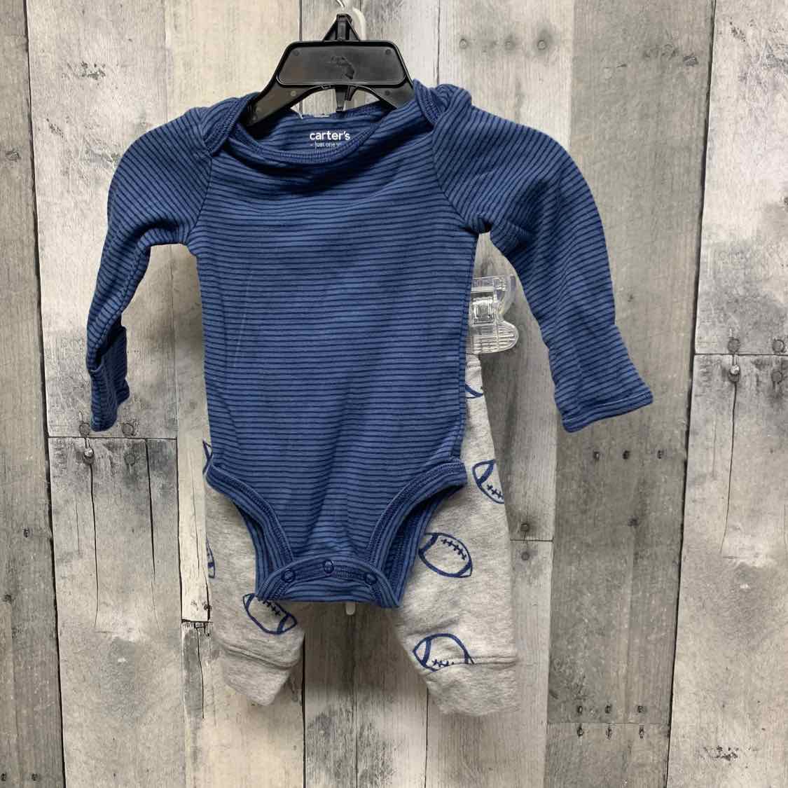 Size 3 Months Blue/Gray Just One You Shirt/Pants