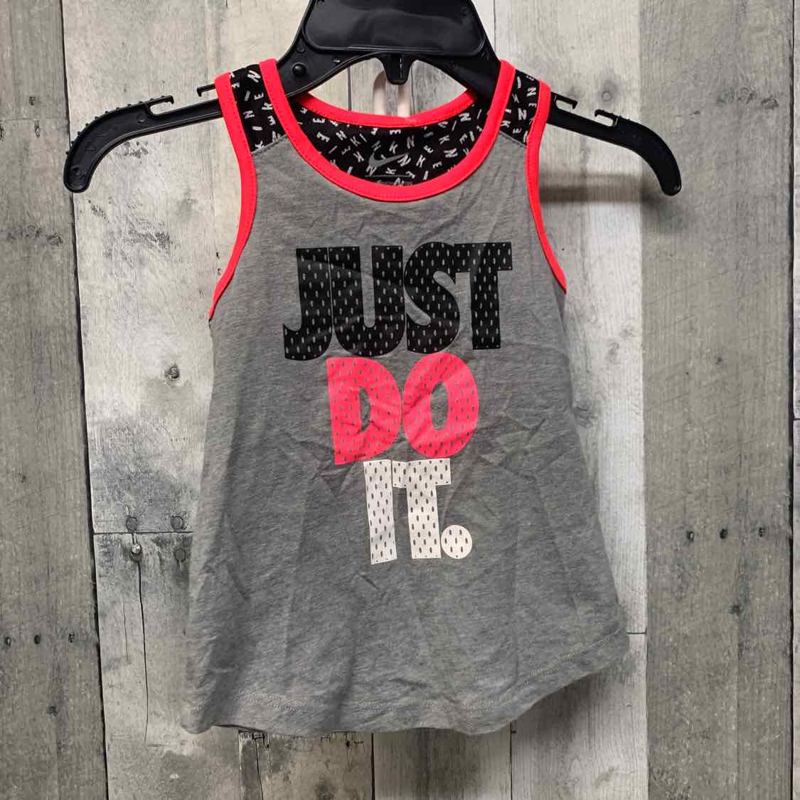 Size 4T Gray Graphic Sport Brand Tank Top
