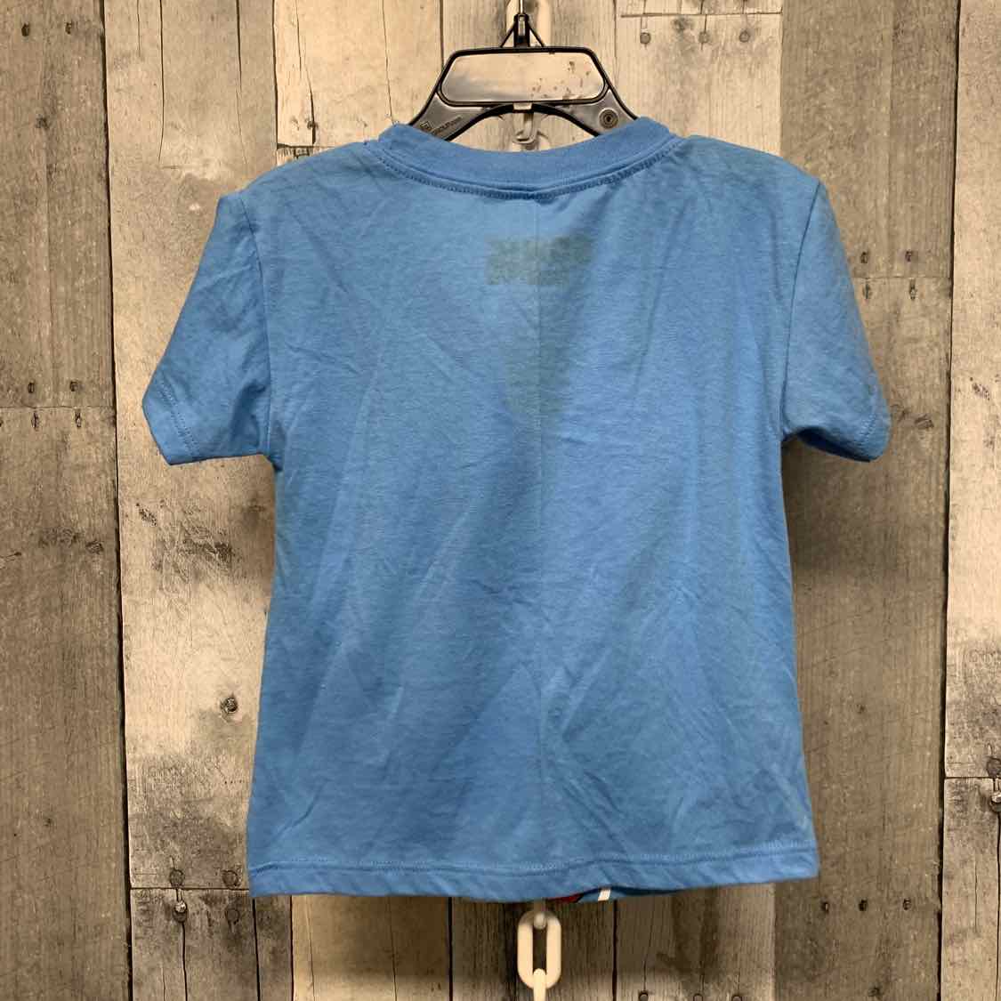 Size 2T Blue Graphic Mid Brand Short Sleeve Shirt