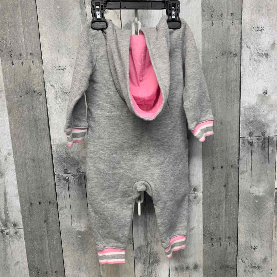 Size 12 Months Gray/Pink Reebok Light Jacket