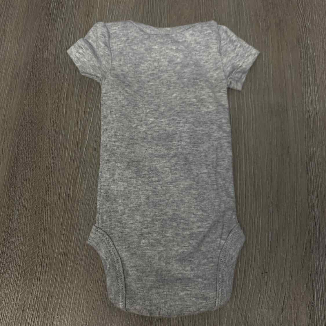 Size Preemie Gray Print Carter's Bodysuit