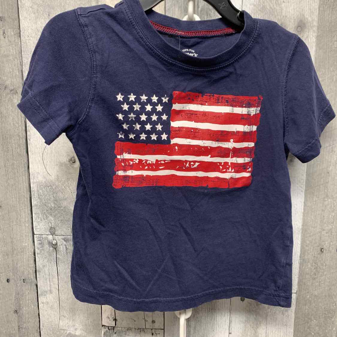 Size 18 Months Navy Graphic Carter's Short Sleeve Shirt